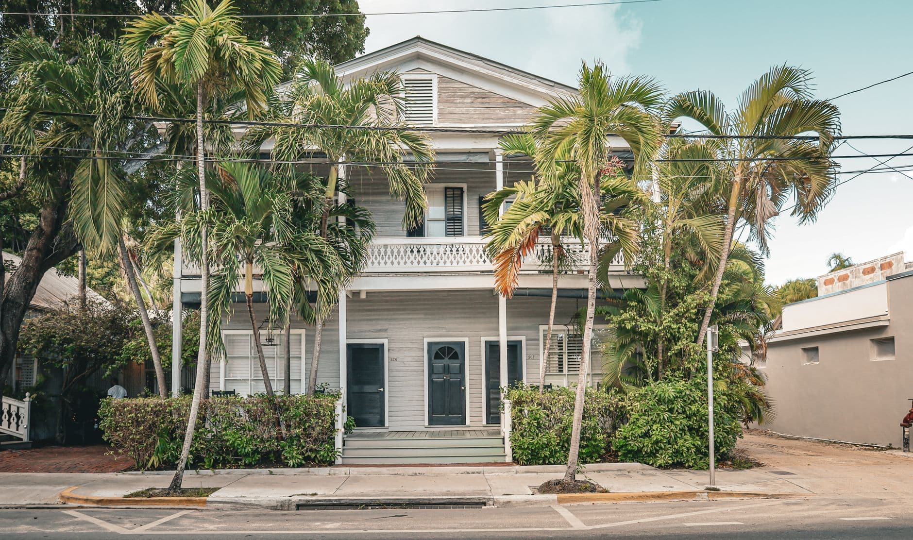 Florida home with palm trees in the front yard